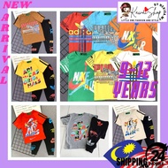 ❤️ 🦋[7-12TAHUN] Boys Sport Wears Baju ADIDAS PUMA NIKE Cotton Set Baju Budak LelakiBaju Jalan Sukan 