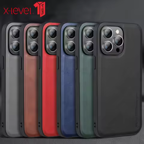 For iPhone 14 Pro Max Case X-Level Retro Leather Soft Silicone Edge Back Cover for iPhone 14 Plus че