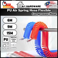 PU Air Spring Hose Flexible Air Hose Spring Pipe Air Tube Compressor Hose Angin Tools Mechanic Tools