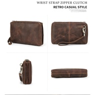 Crazy hourse type genuine cowhide wallet