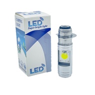 หลอดไฟหน้าเวฟ 110i 125i หลอดไฟ LED แสงสีขาว รุ่นนี้ต้องต่อตรงเท่านั้น ต่อตรงอย่างเดียว ไฟ H2-DC ราคา