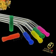 Silicone Rubber Straw Cover / Stainless Metal Straw Silicone Tip Cover (Per 10 Pcs)