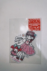 Sanrio B side label 貼紙 my melody