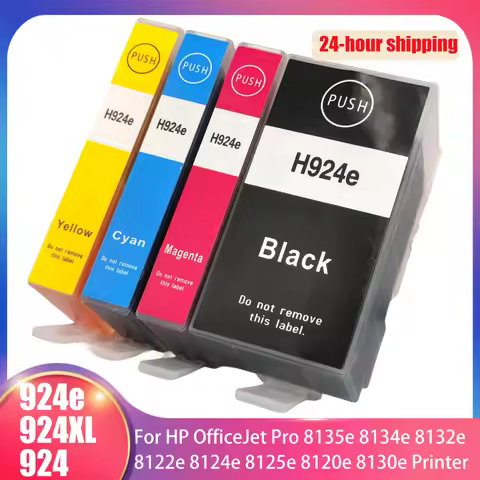 Ink Cartridge 924E 924XL 924 Compatible for HP OfficeJet Pro 8135e 8134e 8132e 8122e 8124e 8125e 812