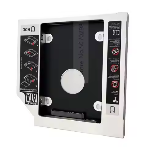 12.7mm SATA 2nd HDD SSD Hard Drive Optical bay Caddy for Sony Vaio VPCF13Z0E VPCF23JFX VGN-AW41MF VG