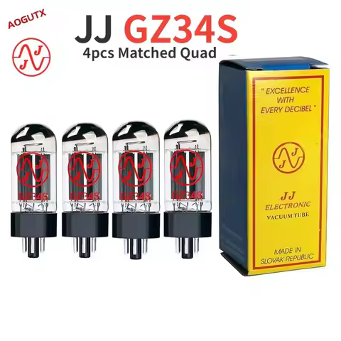 AOGUTX JJ GZ34S Vacuum Tube Replacement 5AR4 5Z4P 5Y3GT Rectifier Tube Factory Test and Matching Pow