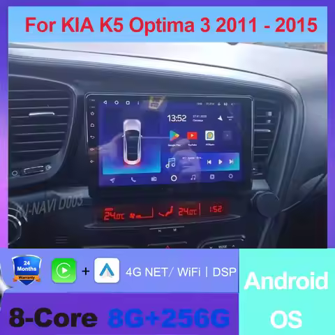 Android OS Auto Car Multimedia Radio For KIA K5 Optima 3 2011 - 2015 GPS Navigation 4G LTE WIFI DSP 