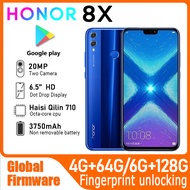 HONOR 8X สมาร์ทโฟน4G เฟิร์มแวร์ทั่วโลก CPU Haisi Qilin 710 6.5นิ้ว3750MAh กล้องมองหลัง20MP โทรศัพท์ม