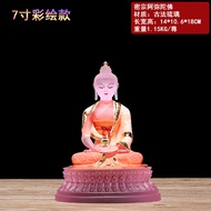 Coloured Glaze Five Dhyani Buddhas a Set of Gold Painted Bhaisajyaguru Amitabha Buddha Sakya Buddha 