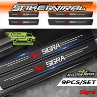 4 PECS STICKER CARBON 3D STICKER SIGRA STICKER DAIHATSU SIGRA Daihatsu Sigra Carbon Fiber