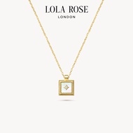 Lola Rose Fashionable Silver Necklace Womens Clavicle Rose Picture Frame Birthday Gift Elegant Luxur