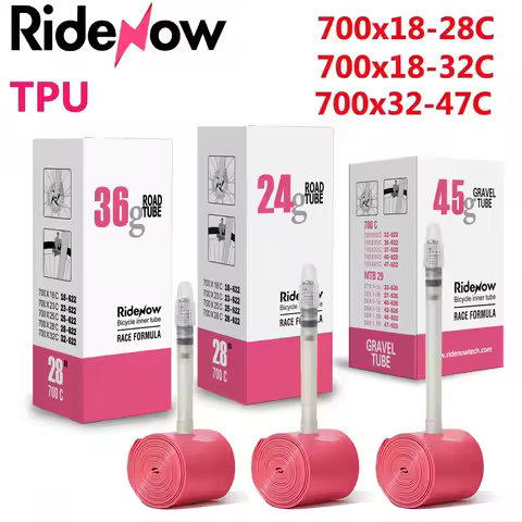 RideNow TPU Road Bicycle Inner Tube 700x18C 23C 25C 28C 32C 35 37 40 47C Tire 45/65/85mm French Valv
