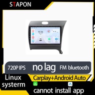 STAPON 9inch for kia k3 2012-2018 linux mp5 with carplay android auto fm 1280x720p ips screen mirror
