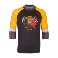 Bicycle Jersey | Jersey Tiedye | Jersey Hiking 3/4 MTB XC AM GRAVEL Brand POLLRIDE RAVEN black orange