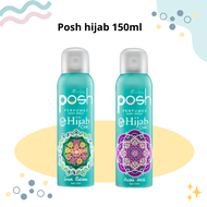 Parfum posh hijab 150 ml/ Posh body spray 150 ml (GREEN BLOSSOMPURPLE WISH)