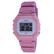 Casio Youth Digital Resin Quartz W-218HC-4A W218HC-4 Womens Watch