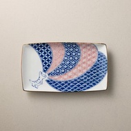 日本美濃燒 - 江戶噴火龍長方盤 (23.5cm)