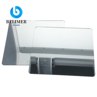 BTLIMER 4 Pack Wall Mirror Tiles, 8 X 8 Inch Acrylic Square Mirror, Flexible Self Adhesive Acrylic M
