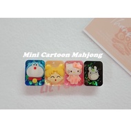Lil Touch 25mm Mini RESIN MAHJONG RUMMY Cartoon Mahjong 4 Players Mahjong Set 滴胶三人四人麻将 *WITH FREE GI