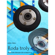 Trolley wheels Roli tires Rubber swalow trolley wheels 8 inch trolley wheels