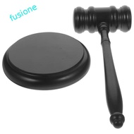FUSIONEDGE Judge Hammer, Wood Gavel Durable Base Costume Sound Block, Simple Design Clear Loud Handc