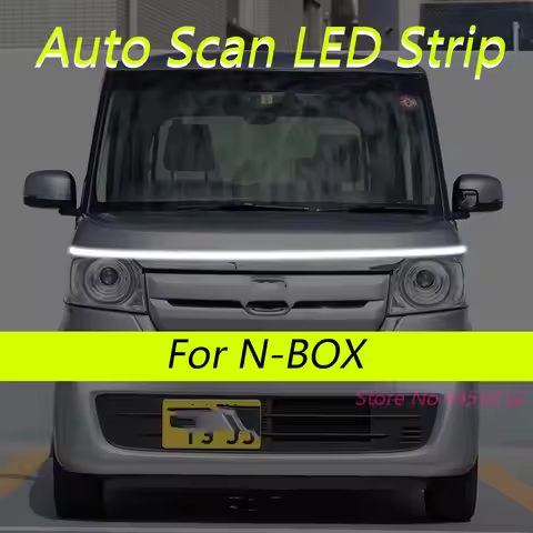 DRL Auto Scan Starting LED Strips For Honda N-BOX 2011-2025 Car Hood Light Flexible Headlights Welco