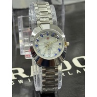 Rado Diastar day date Premium Quality Quartz Analog Stainless Steel Watches For women Jam Tangan per