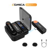 Comica Vimo S Wireless Lavalier Microphone for Android iPhone Osmo Action 3 with Noise Cancellation,