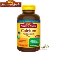 Nature Made Calcium Magnesium Zinc with Vitamin D3 300 Tablets แคลเซียม แมกนีเซียม ซิงค์ และวิตามินดี 3 (300 เม็ด)