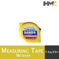 SANDS Professional Measuring Tape 7.5m/25ft (Roll meter/meter) 7.5 meters 25 feet