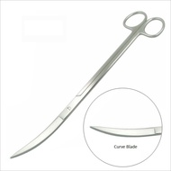 <LOCAL STOCK> Aquamaniacs 25cm Stainless steel Curve Blade scissors / Long trim aquatic tool
