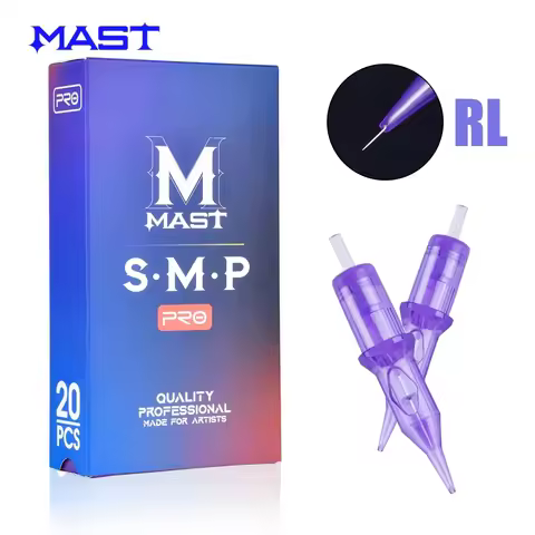 Mast PRO Tattoo Cartridge Needles SMP Art Makeup Needle 1RL 3RL Round Liner Permanent Makeup for Eye