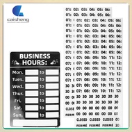 1 Set Business Hours Sign Business Store Hours Sign Restaurant Door Sign caisheng