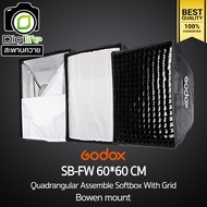 Godox Softbox SB-FW 60*60 cm. Quad Assemble Softbox With Grid ( Bowen Mount ) / Digilife
