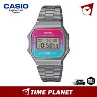 [Official Warranty] Casio Vintage Gray Stainless Steel Band Women Watch A168WERB-2ADF / A168WERB-2A/