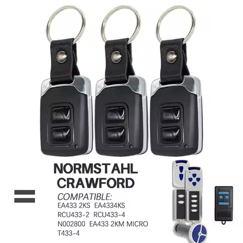 Normstahl CRAWFORD RCU 433 2K / RCU 433 4K remote control rolling code 433,92 MHz garage door gate r