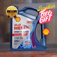 SHELL HELIX HIGH MILAGE 15W-50  [100% ORIGINAL SHELL MALAYSIA]