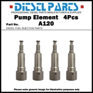 4Pcs Plunger A120 Plunger and Barrel Assembly 131152-0120 9413610040 for ISUZU ELF N Series / Engine