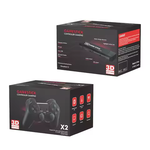 X2 Plus Video Game Console 4K HD 3D Retro Games Console Double Wireless Controller Handheld Game Pla