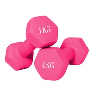 Dumbbells ดัมเบลล์ผู้หญิง ดัมเบล ดัมเบลยาง สินค้าพร้อมส่ง 1-2 Kg. 1 คู่