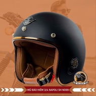 Mũ Bảo Hiểm 3/4 Napoli SH N099 - CHÍNH HÃNG - FREESHIP - Nón Bảo Hiểm Napoli SH - Đủ Màu - Viền Đồng