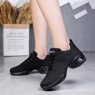 Ready Stock Ladies Dance Shoes Flying Square Dance Shoes Walking Shoes Sports Shoes High Elastic Sol