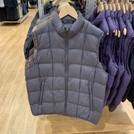 Uniqloˉ Mens And Womens Clothing 2025 Winter Air Cotton-padded Jacket Vest Portable Warm Vest Stand 