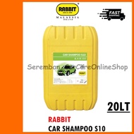 RABBIT CAR SHAMPOO S10 - 20Lt - Car Shampoo Wash & Shine PH Balance 20KG / Car Shampoo Nano Wax CSB