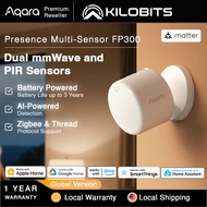 Aqara Presence Sensor FP300 Wireless 5-in-1 Motion Sensor with mmWave, PIR, Light, Temperature & Hum