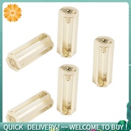 Flashlight Cylindrical 3 x AAA Battery Plastic Holder Box 5Pcs