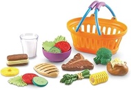 Learning Resources New Sprouts Dinner Foods Basket, Pretend Play Food, 18 Pieces, Ages 18 mos+ Play