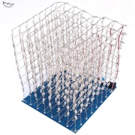 DIY Kit 3D Led Cube Light 8x8x8 3D8 4.5-5.5V Soldering Project Kit Squared LED Cube