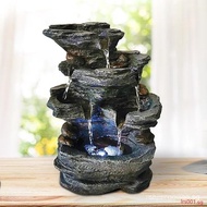Rockery Fountain Waterfall Feng Shui Water Sound Indoor Sound Table Desk Decor jCD8 A0TO lrs001.sg L