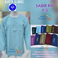 Kurta Sabir Lengan Panjang Kolar Bulat Murah Kain Cotton Lelaki Dewasa Songkok Baju Raya Warna Exclu